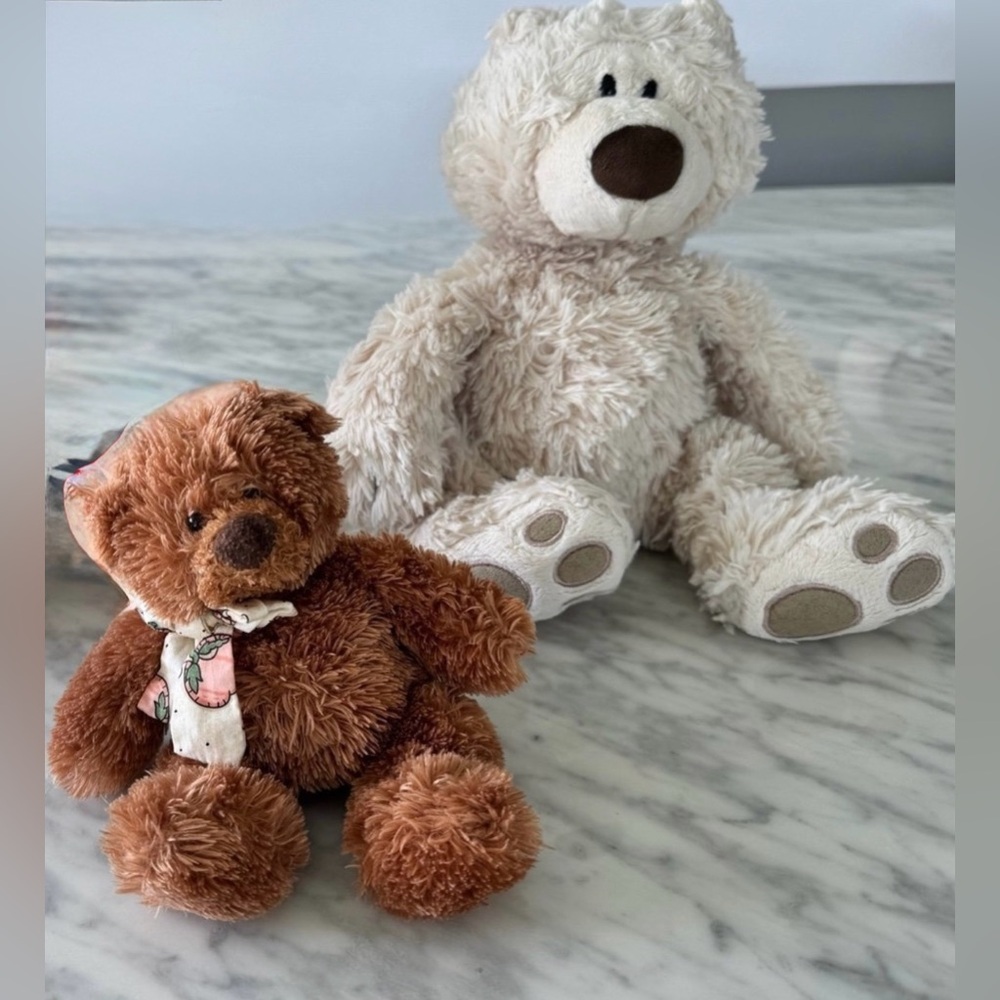 Bundle two Gund plush bears